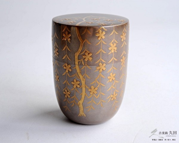 茶道具 中村 千年の香り 桜蒔絵 朱中棗 長棗 棗（なつめ） | 宗悦