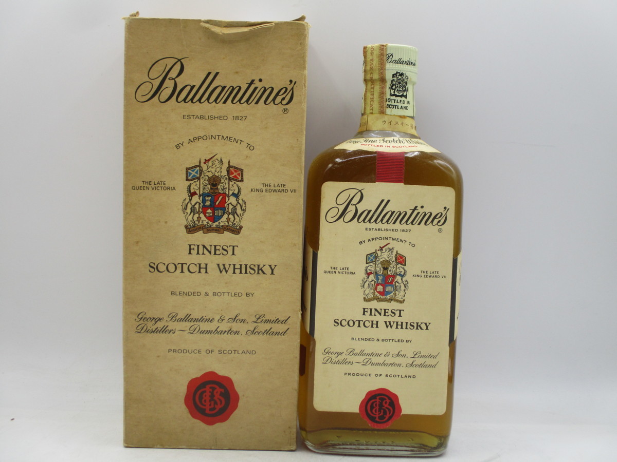 バランタイン フィネスト 赤青紋章 ウイスキースコッチ 760ml 未開封 同梱OK商品】BALLANTINE'S FINEST バランタイン ファイネスト 赤青旗