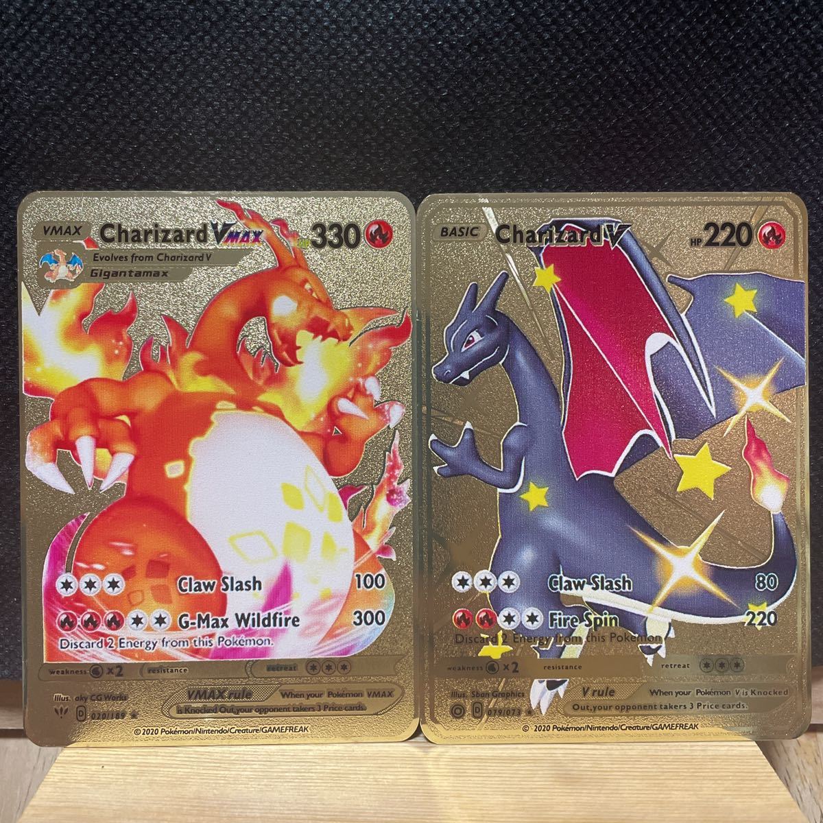2枚セット【金属カード】リザードン ポケモンカード 海外版 英語版