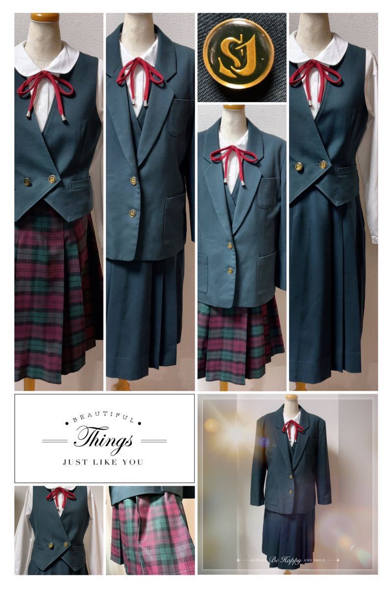 コスプレ衣装　三重　☆ セントヨゼフ女子学園　セントヨゼフ　冬服　旧　貴重　落ち着いたクリスマスカラー　ヨゼフ 三重県 本校の夏服は、高校生は白のセーラー、中学生はチェックのワンピース コスプレ衣装&frasl;三重&frasl;セントヨゼフ女子学園高校&frasl;夏服&frasl;制服&frasl;セントヨゼフ セントヨゼフ女子学園中学校 ワンピース・スクールバッグ セントヨゼフ女子学園、制服にスラックスを採用：中日新聞Web
