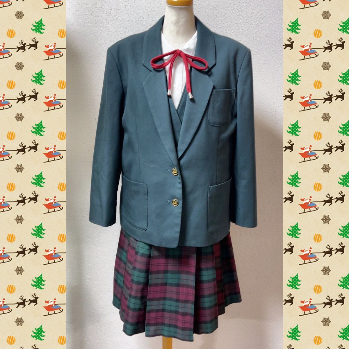 コスプレ衣装　三重　☆ セントヨゼフ女子学園　セントヨゼフ　冬服　旧　貴重　落ち着いたクリスマスカラー　ヨゼフ 三重県 本校の夏服は、高校生は白のセーラー、中学生はチェックのワンピース コスプレ衣装&frasl;三重&frasl;セントヨゼフ女子学園高校&frasl;夏服&frasl;制服&frasl;セントヨゼフ セントヨゼフ女子学園中学校 ワンピース・スクールバッグ セントヨゼフ女子学園、制服にスラックスを採用：中日新聞Web