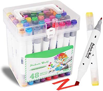 マーカーペン コピックペン イラストマーカー 水性ペン カラーペン アートマーカー 48色セット 2種類のペン先 速乾 スケッチ 蛍光ペン 売買されたオークション情報 Yahooの商品情報をアーカイブ公開 オークファン Aucfan Com