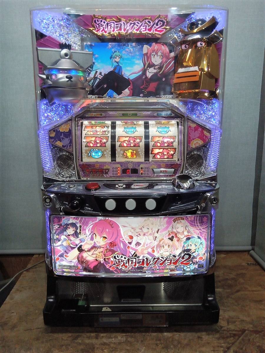 受け渡しのみ パチスロ実機 新鬼武者 茜パネル 新鬼武者 Z 茜パネル コイン不要機付 実機 中古 ◇内容◇
