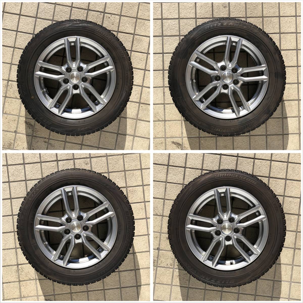 ブリジストン BLIZZAK VRX 185/60R15 スタッドレスタイヤ・ホイール 4