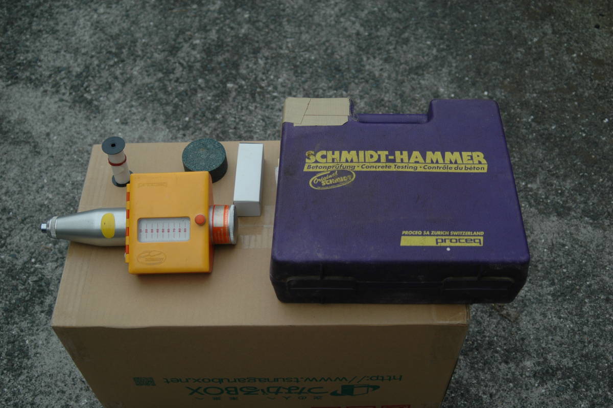  プロセグ シュミットコンクリートハンマー NR10 動作確認(測量、角度計)｜売買されたオークション情報、yahooの商品情報をアーカイブ公開 - オークファン 測量、角度計
