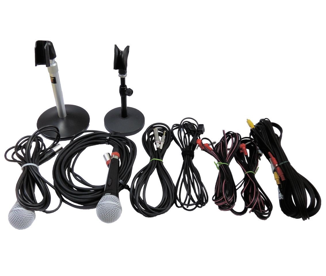 ☆動作確認済み☆ 2個セット オーディオテクニカ PG58 AT8652 マイク / マイクロフォン / audio-technica /領収証可