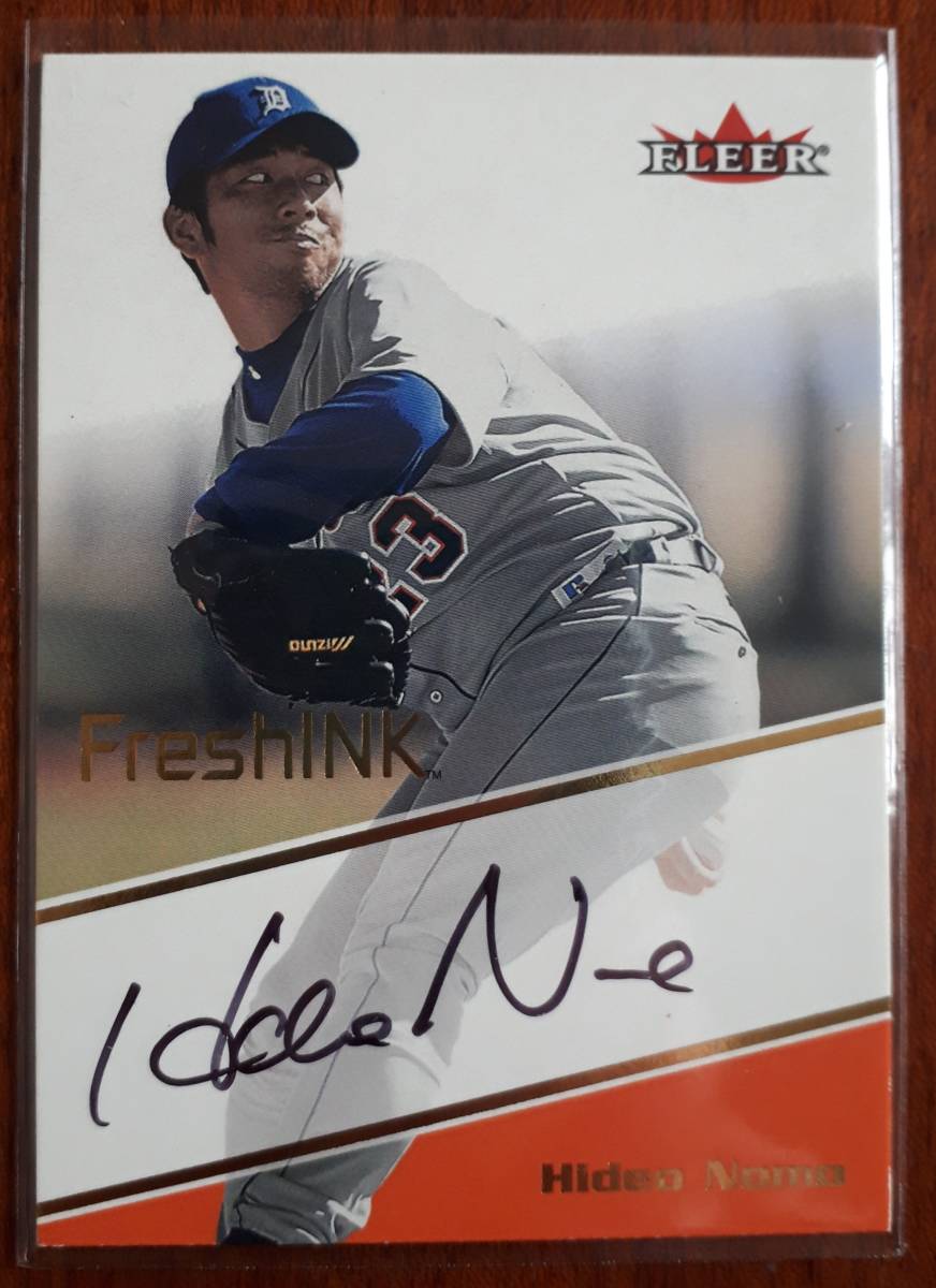 野茂 英雄 2000 Fleer Mystique Fresh INK 直筆サイン入りカード/Hideo 
