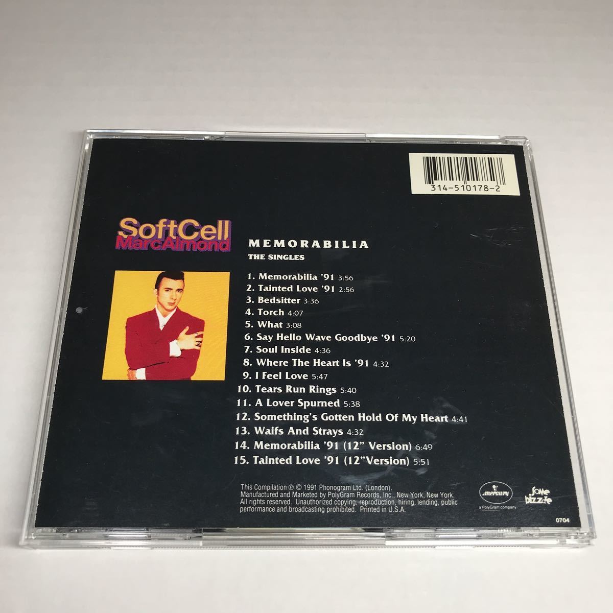 Soft Cell Marc Almond Memorabilia The Singles ソフトセル マーク アーモンド Cd M 売買されたオークション情報 Yahooの商品情報をアーカイブ公開 オークファン Aucfan Com