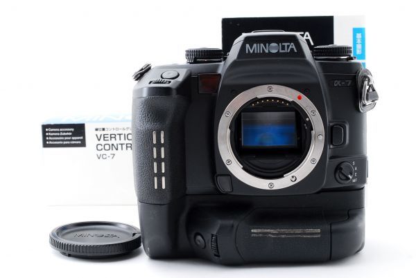 MINOLTA α-7 vc-7 ストロボセット MINOLTA ミノルタ α-7 + VC-7 ボディ フィルムカメラ AF一眼レフ #1484