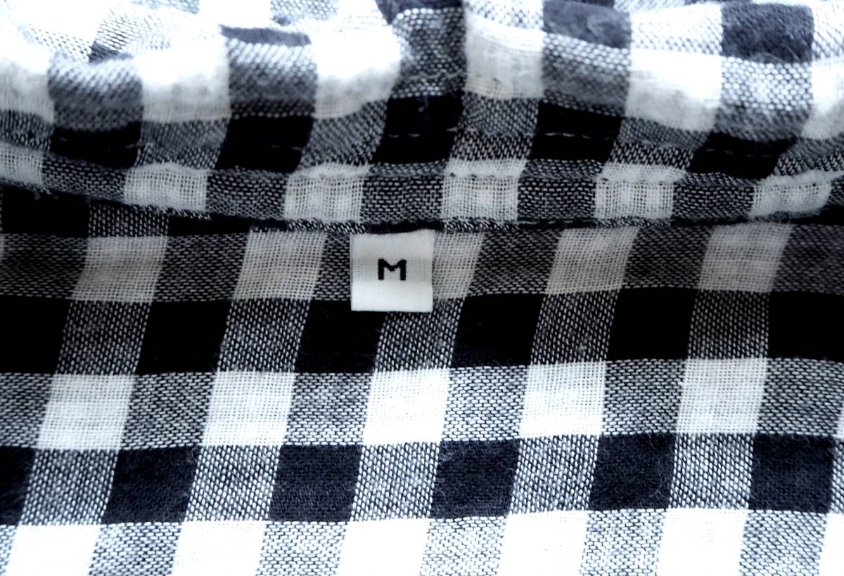 Muji 無印良品 春物 Wガーゼ素材 ギンガムチェック柄 長袖プルオーバーブラウス 黒 白 コットン100 長袖シャツ 売買されたオークション情報 Yahooの商品情報をアーカイブ公開 オークファン Aucfan Com