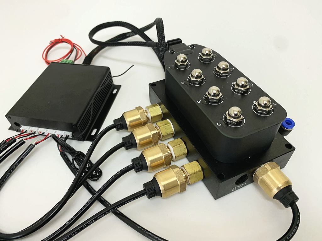 マニホールドソレノイドバルブ 殺 電磁弁 4独 無線リモコン エアサス