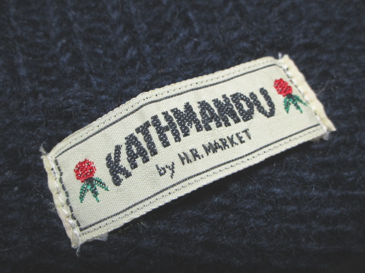 ハリウッドランチマーケット KATHMANDU ジップカウチンニット ハンド 