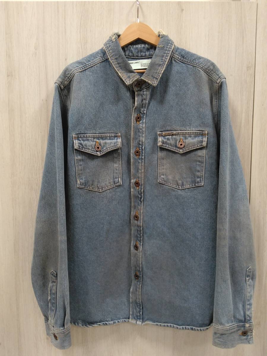 18AW OFF-WHITE オフホワイト GRADIENT DIAG Gradient グラデーション Diag Varsity L&frasl;S - Off-White VARSITY OFF-WHITE(オフホワイト) (オフホワイト) ボタンブルゾン