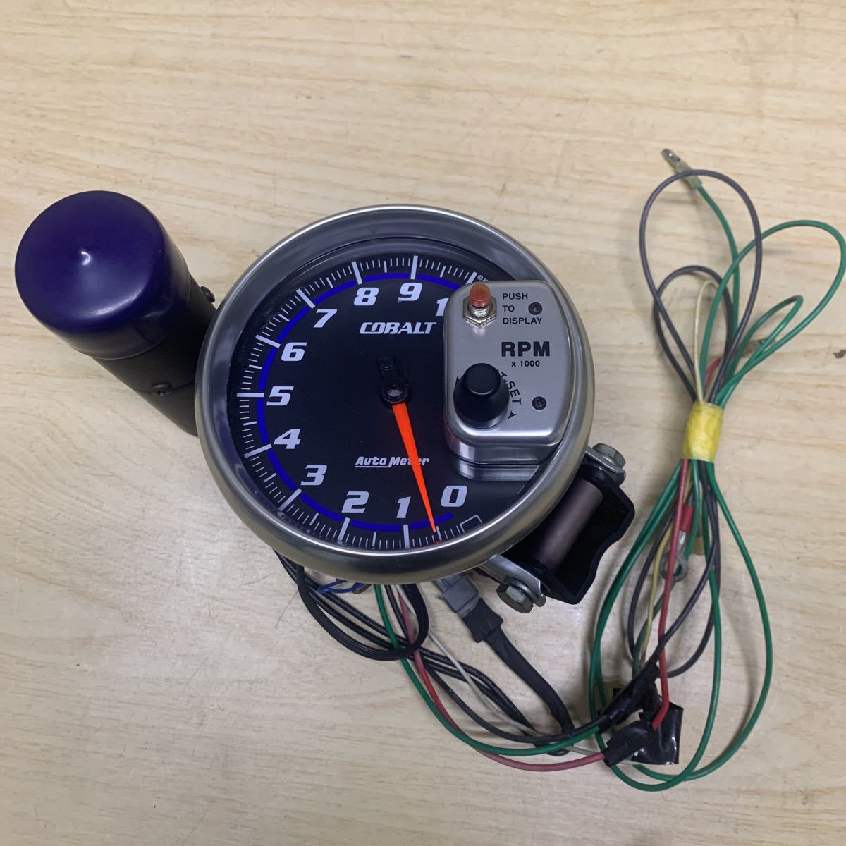 タコメーター オートメーター コバルト AutoMeter シフトランプ付き 