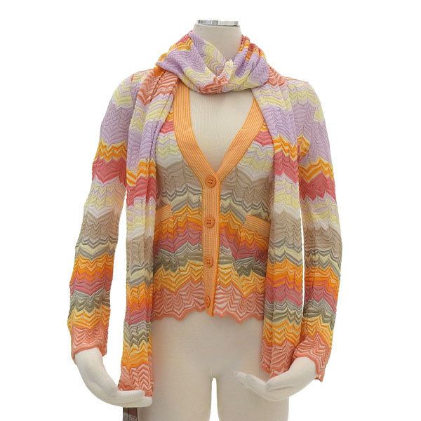 ◇未使用◇ ミッソーニ MISSONI カーディガン ストール セット size 40  
