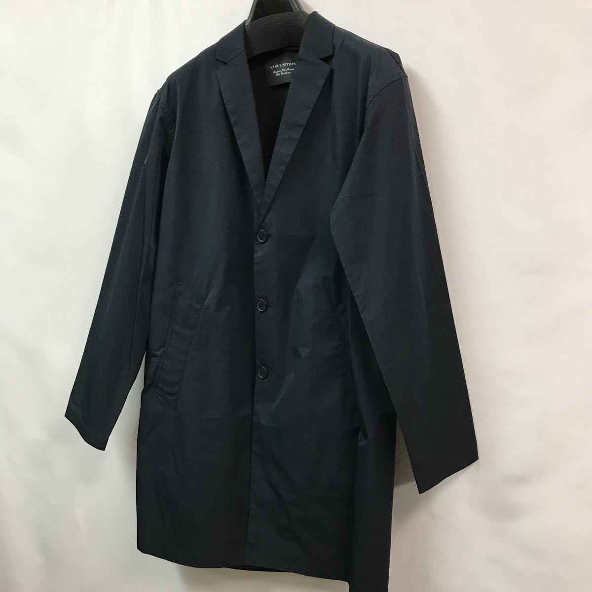 Nano Universe ナノユニバース メンズ チェスターコート スプリングコート ナイロン Sサイズ ネイビー ミドル丈 アウター コート 売買されたオークション情報 Yahooの商品情報をアーカイブ公開 オークファン Aucfan Com