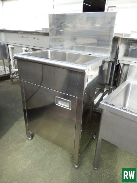 100%新品，得価一槽シンク BG付 W600&times;D450&times;H850 BG300 ステンレス 扉あり 業務用 流し台 厨房機器 作業場 2-Ｂ999(流し台、シンク)｜売買されたオークション情報、yahooの商品情報をアーカイブ公開 - オーク 流し台、シンク