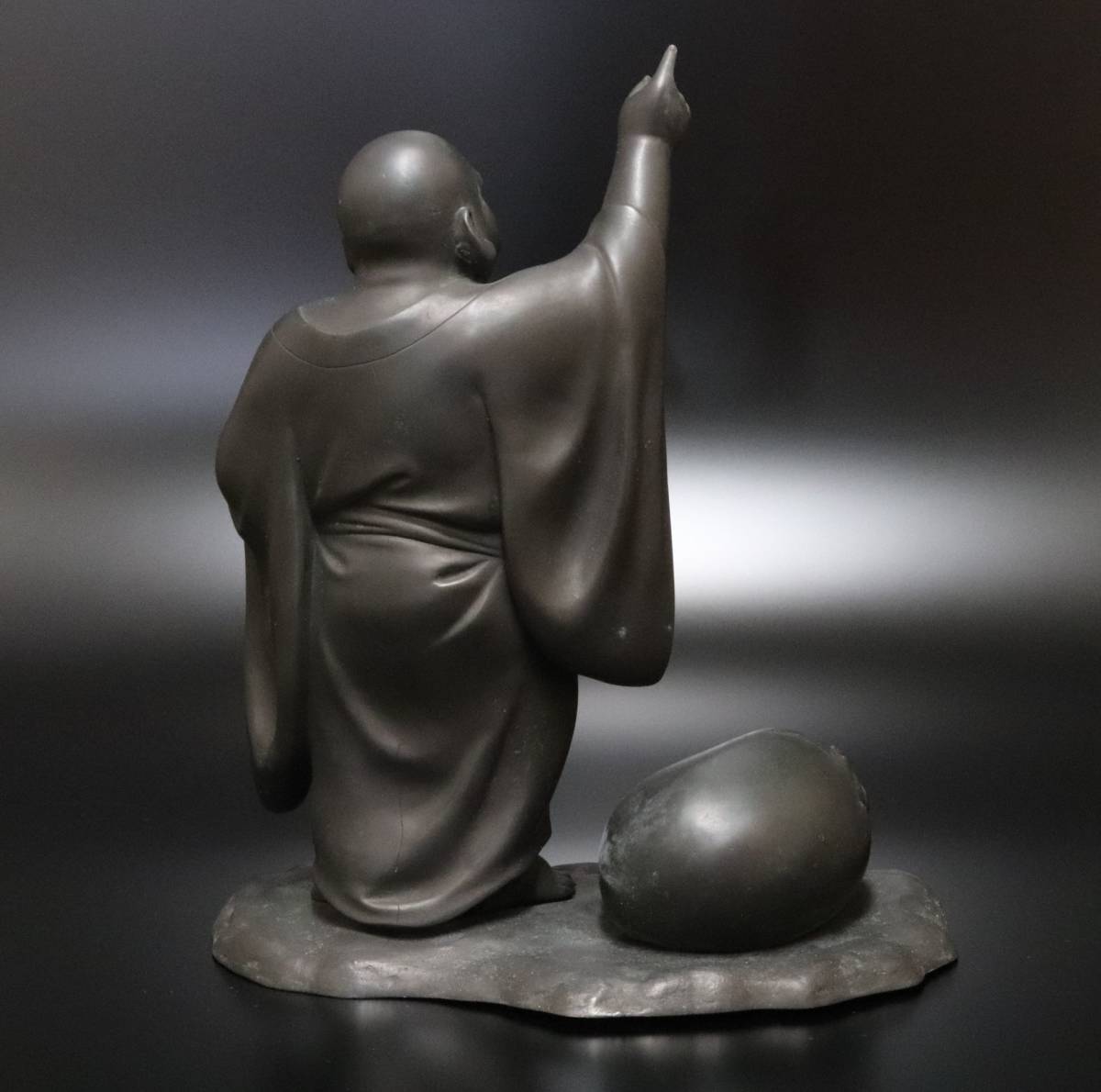 布袋さんの置物 真鍮 銅製 布袋様 置物 金運 七福神の 銅製 布袋様