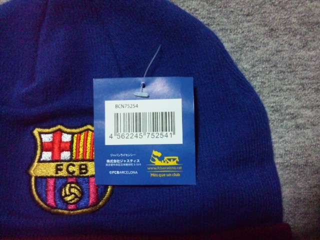 【未使用】 FCバルセロナ　ニットキャップ　ニット帽　●　FC　Barcelona　帽子_3
