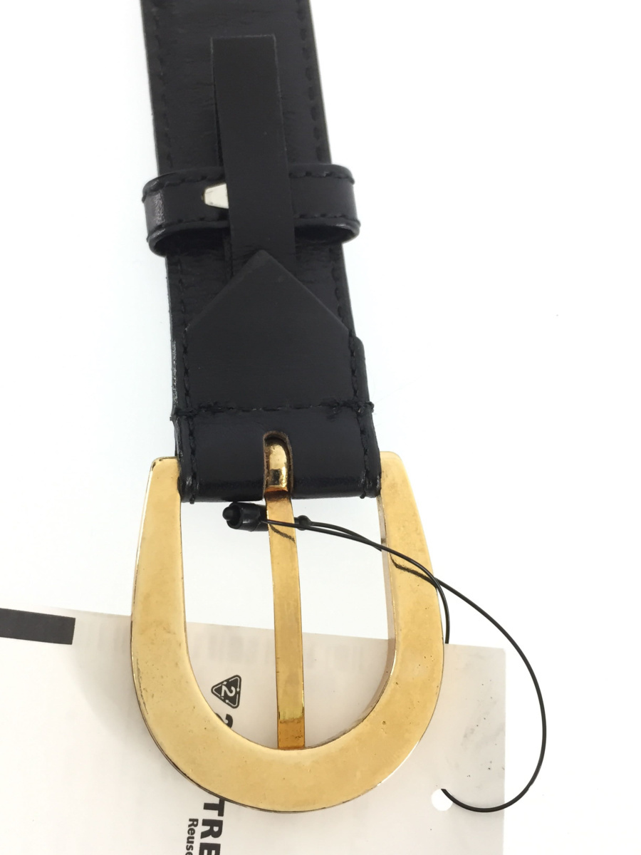 セリーヌ CELINE ベルト ゴールド金具 ブラック 馬車金具 レザーベルト 0 キャメル レザー 25MM (セリーヌ) 中古・古着通販CELINE サイズ:65 RECLO BASE