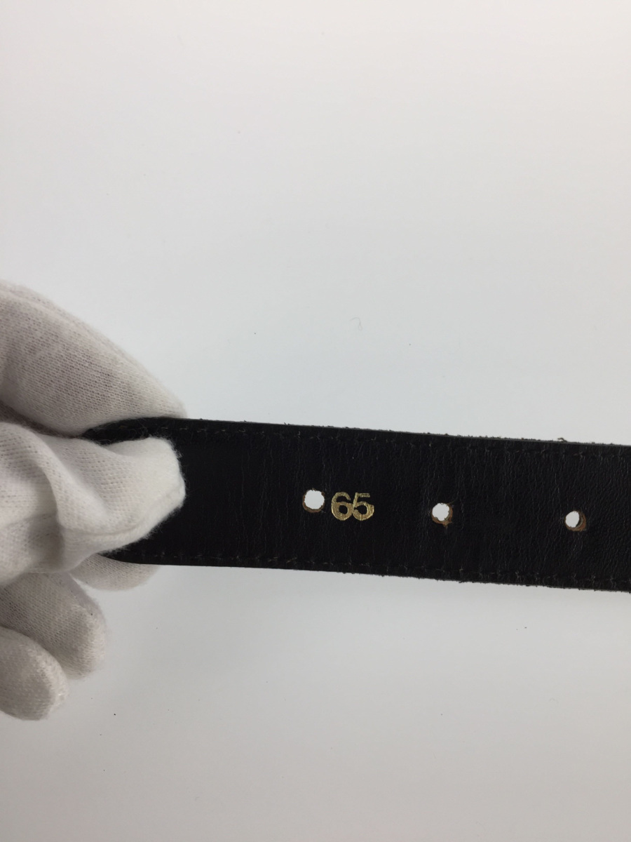 セリーヌ CELINE ベルト ゴールド金具 ブラック 馬車金具 レザーベルト 0 キャメル レザー 25MM (セリーヌ) 中古・古着通販CELINE サイズ:65 RECLO BASE