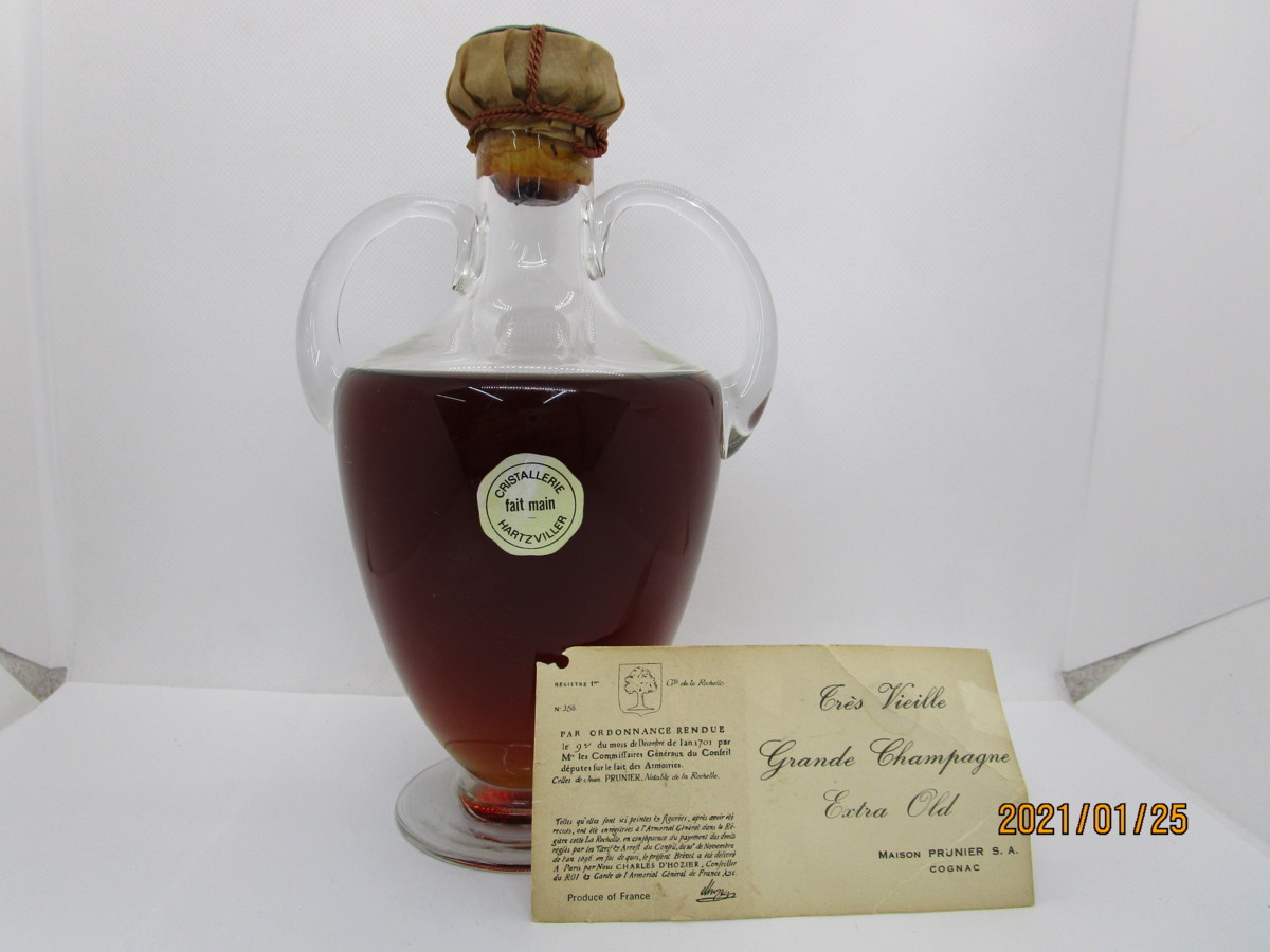 エクストラオールド コニャック プルニエ - クリスタル Cognac メゾン 