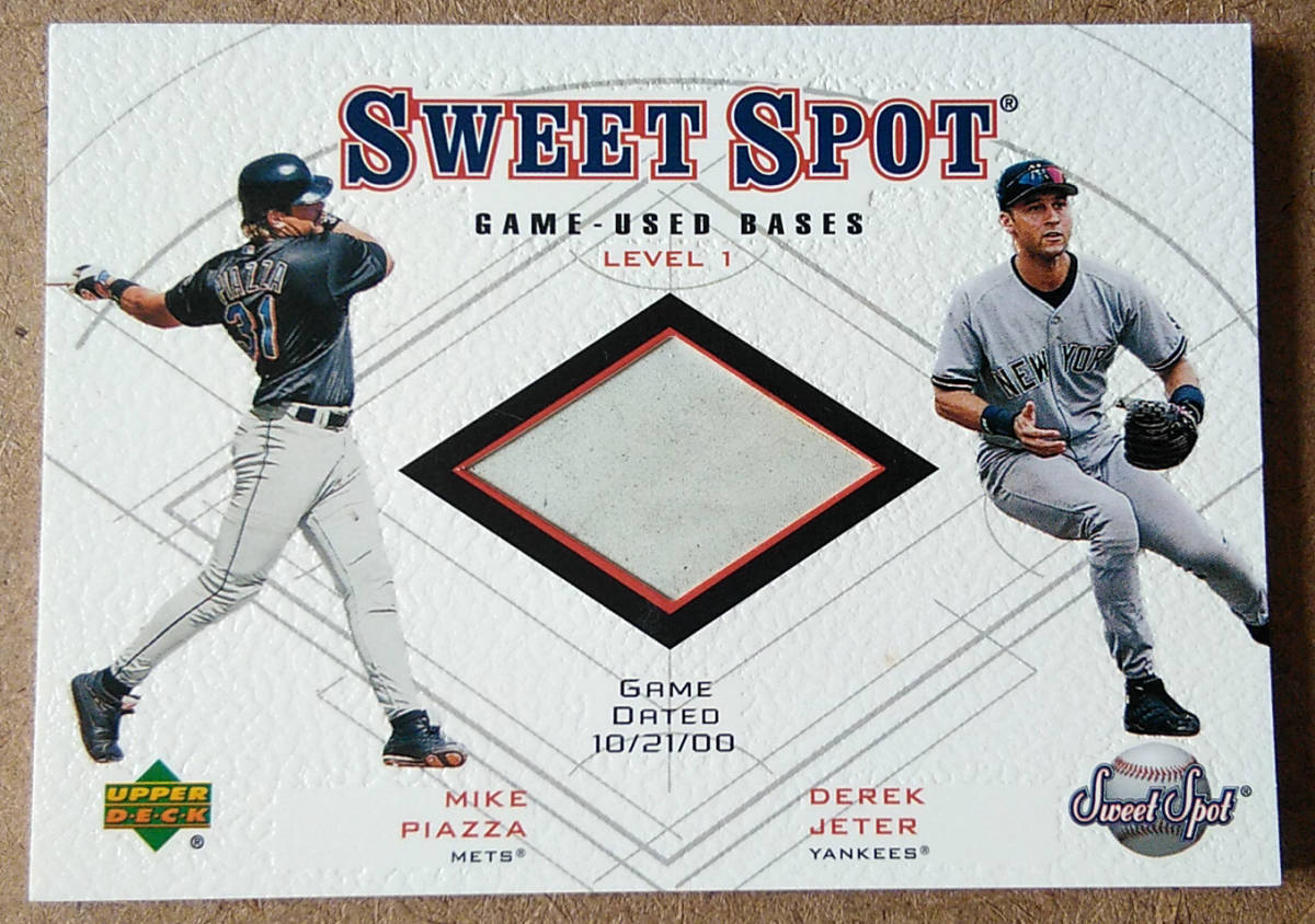 2001 Upper Deck Baseball Sweet Spot 「選手サイン入 試合使用球カード」2枚と「公式試合使用ベースカード」2枚_6