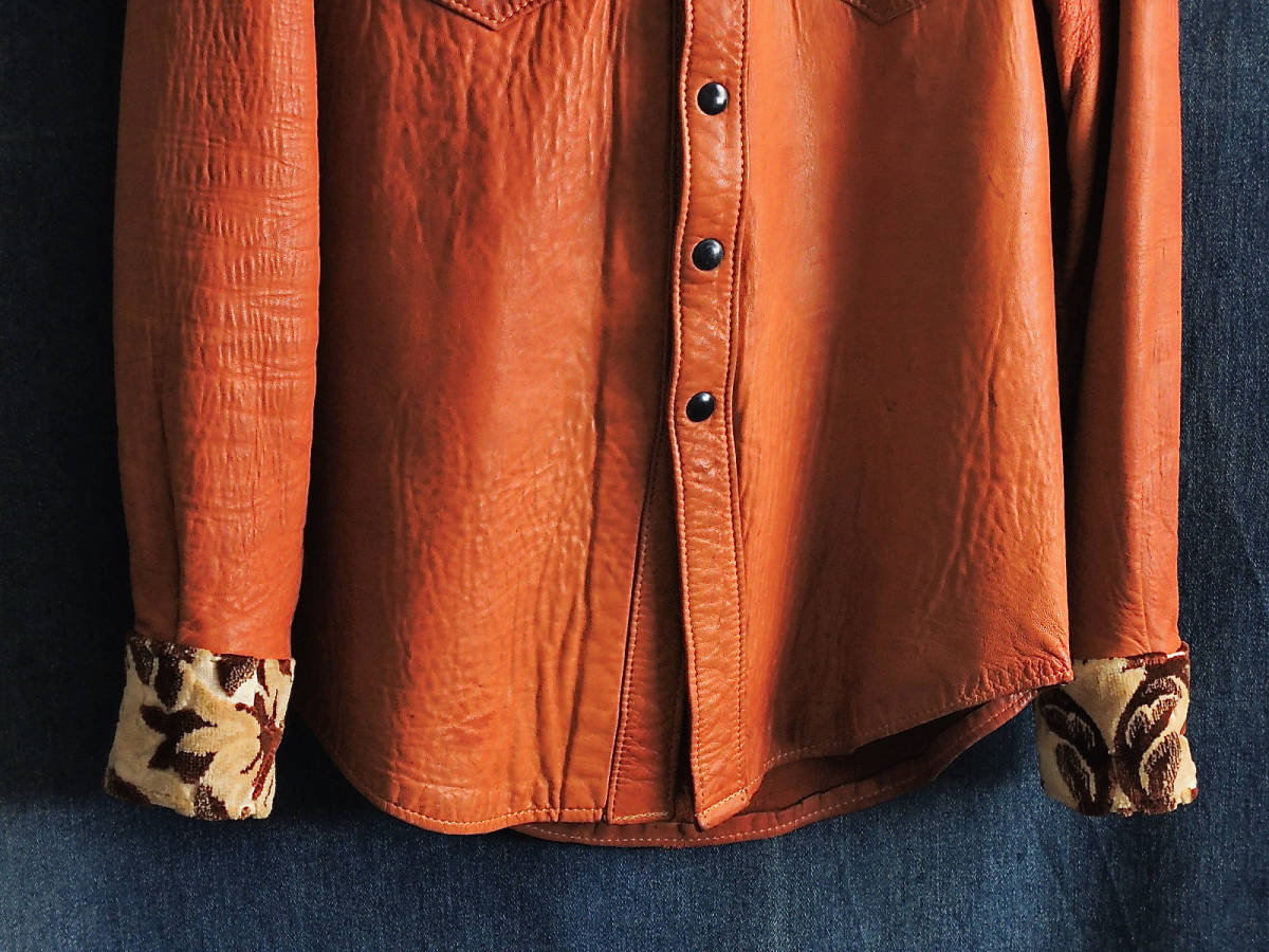70sヴィンテージusa1970年代unknown肉厚ディアスキンレザージャケット鹿革ウエスタンシャツjkt革ジャンeast Westイーストウエストlanglitz Mサイズ 売買されたオークション情報 Yahooの商品情報をアーカイブ公開 オークファン Aucfan Com