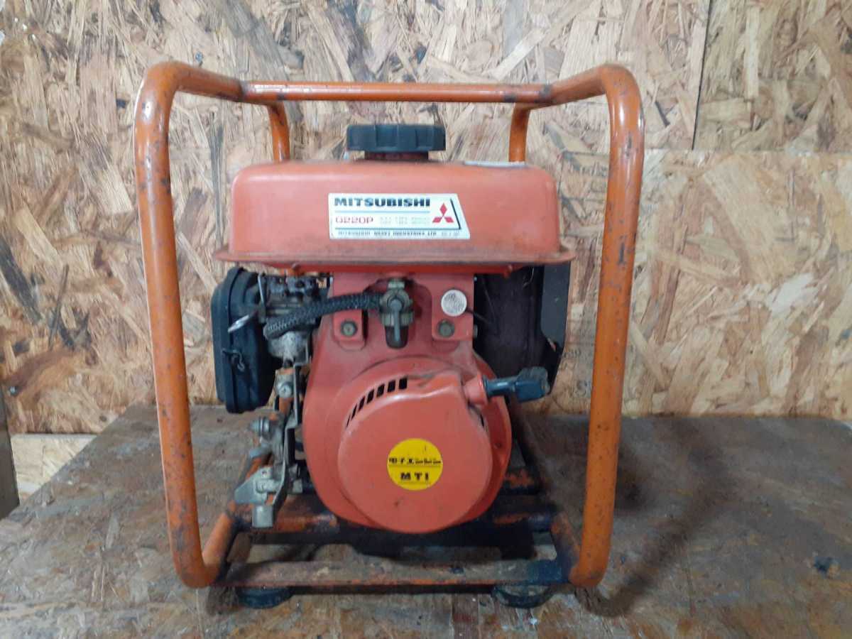 中古 実動! 三菱 G220P エンジンポンプ 2.2馬力 SEM-40F 農機具 土木 S
