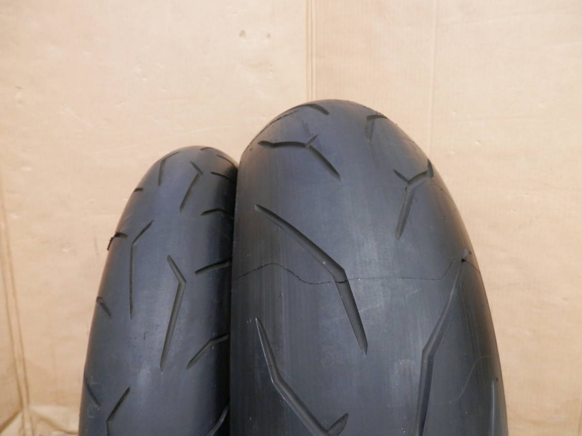○バリ溝○ PIRELLI DIABLO ROSSO CORSA 前後セット 120 190 ピレリ