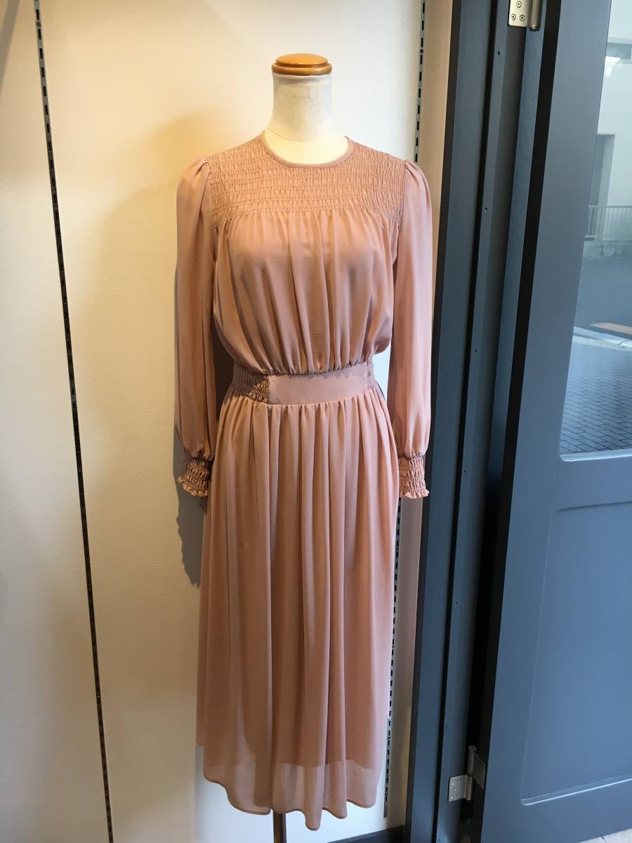 968 Anayi アナイ タグ付き未着用 オジヤ楊柳シャーリング ワンピース 34 ピンク スカート 売買されたオークション情報 Yahooの商品情報をアーカイブ公開 オークファン Aucfan Com