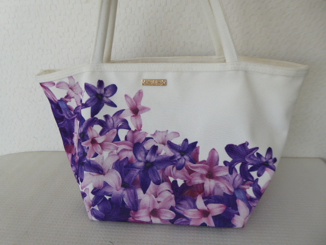 美品 Rady レディ 花柄 キャンバス トート ハンドバッグ ランチバッグ  