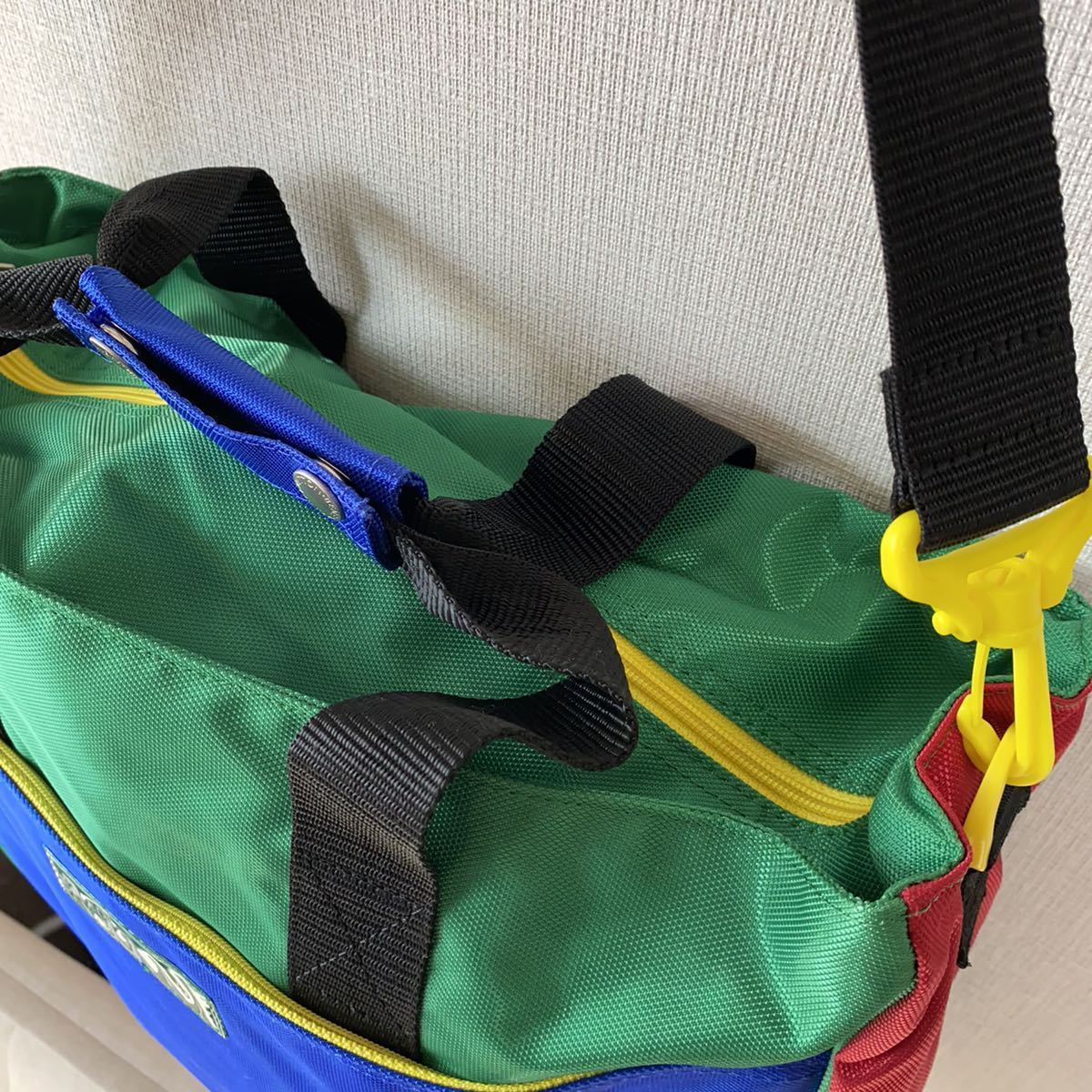 90s UNITED COLORS OF BENETTON マルチカラー ショルダー バッグ 