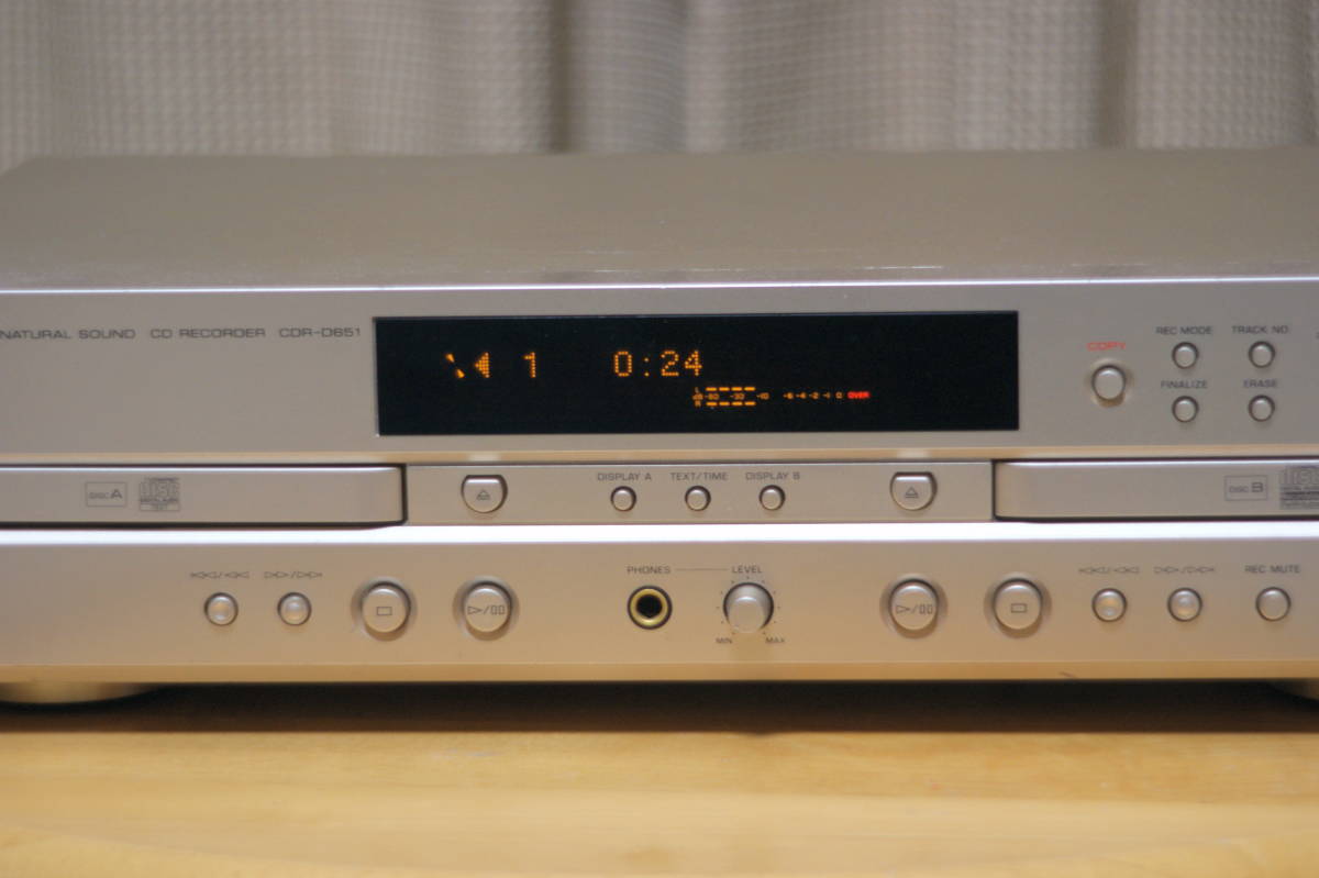 最新作，大得価 ヤマハ CDレコーダー CDR-D651 リモコン