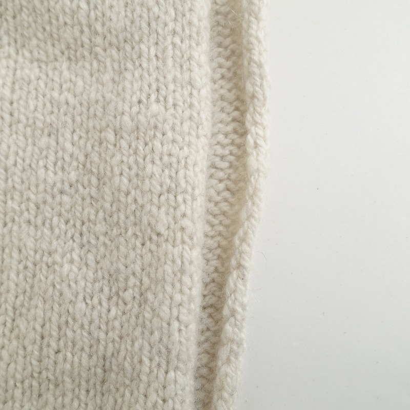 □エヴァムエヴァ evam eva *カシミヤニットスヌード*マフラーオフ