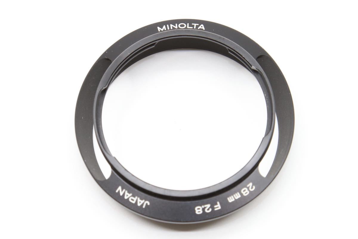 MINOLTA ミノルタ M-ROKKOR 28mm f2.8 フード F248 ☆送料無料