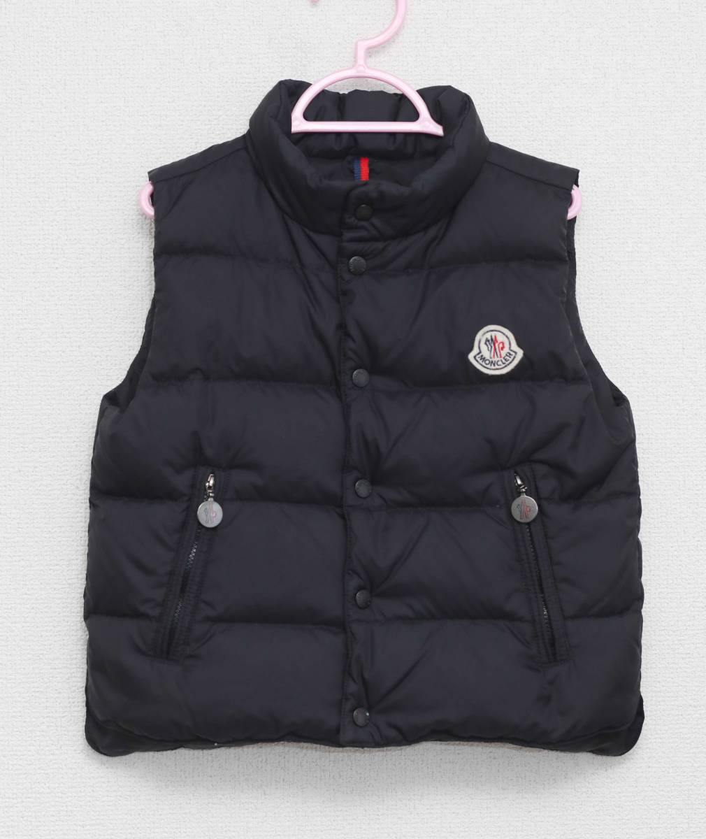 モンクレール キッズ ダウンベスト 子供服 110 ブラック(110（105 