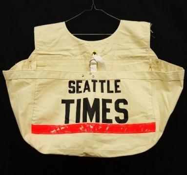 ア*ビ様 デッドストック　SEATTLE TIMES ニュースペーパーバッグ デッドストック ニュースペーパーバッグ | BAG NEWSPAPER 古着 未使用