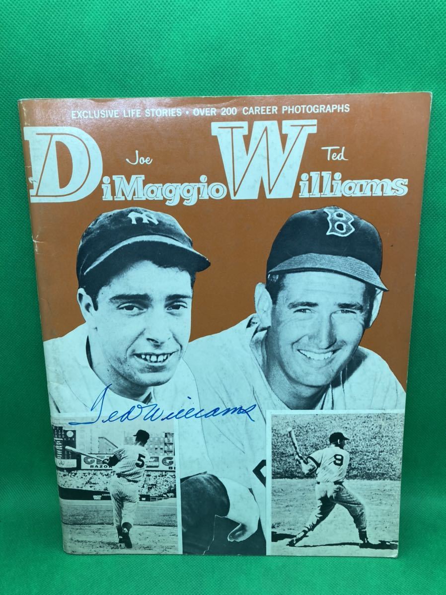 MLB】テッド・ウィリアムズ 直筆サイン 写真集 ジョー・ディマジオ