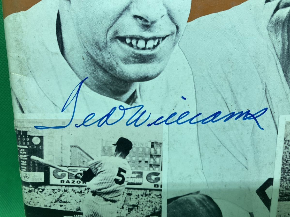 テッド・ウィリアムズ ジョー・ディマジオ 直筆サイン入り写真　証明書付き MLB】テッド・ウィリアムズ 直筆サイン 写真集 ジョー・ディマジオ