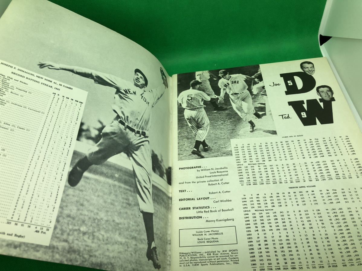 MLB】テッド・ウィリアムズ 直筆サイン 写真集 ジョー・ディマジオ