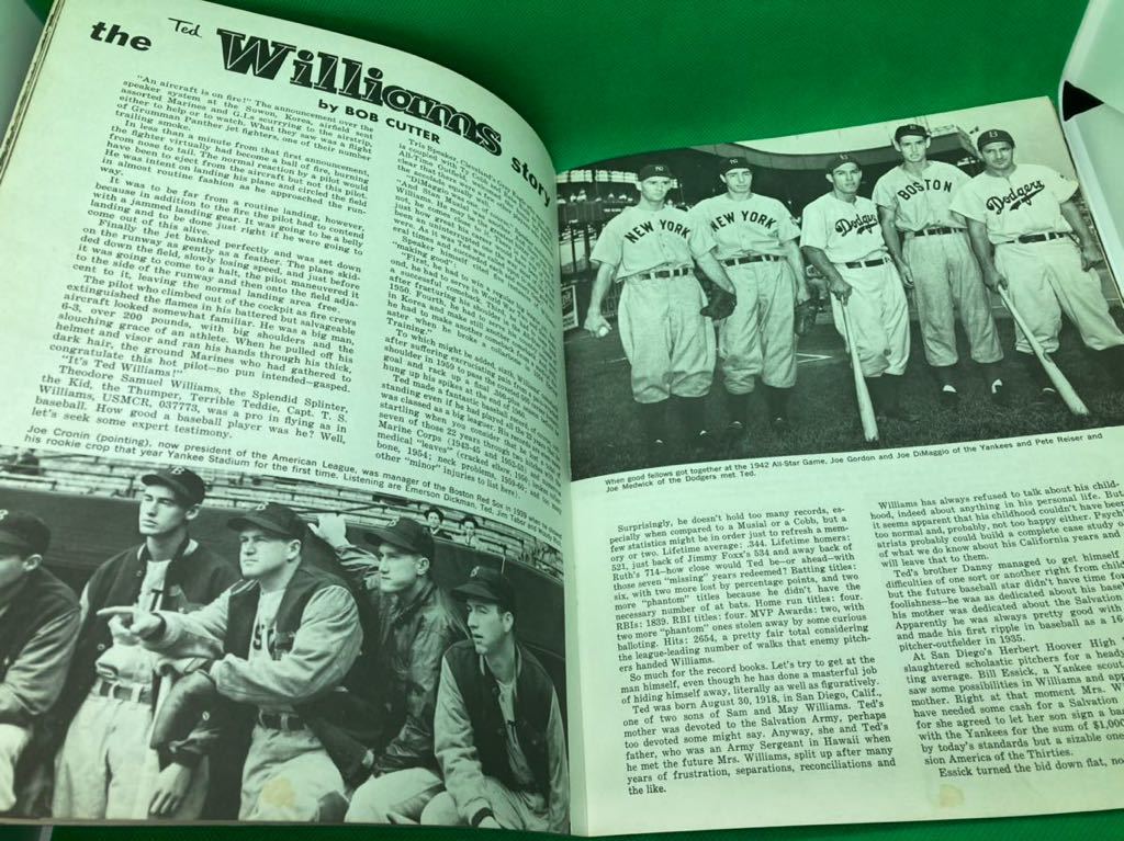 MLB】テッド・ウィリアムズ 直筆サイン 写真集 ジョー・ディマジオ
