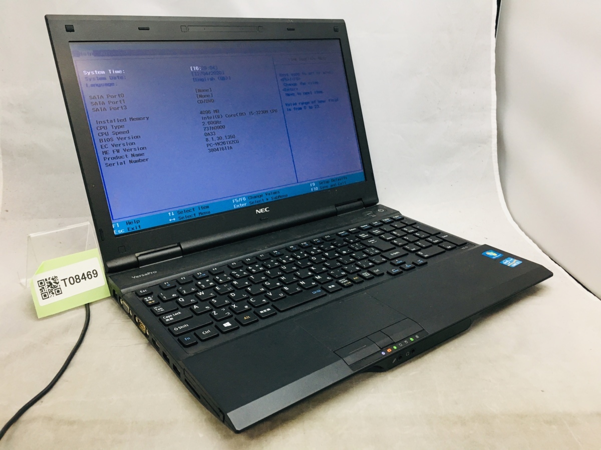 NEC VersaPro Core 2.6GHz SSD i5-3230M 4GB ノート 中古ノート 