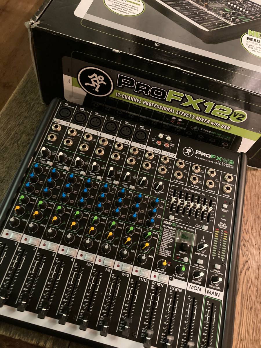 MACKIE ProFX12v2 12チャンネルアナログミキサー アナログミキサー