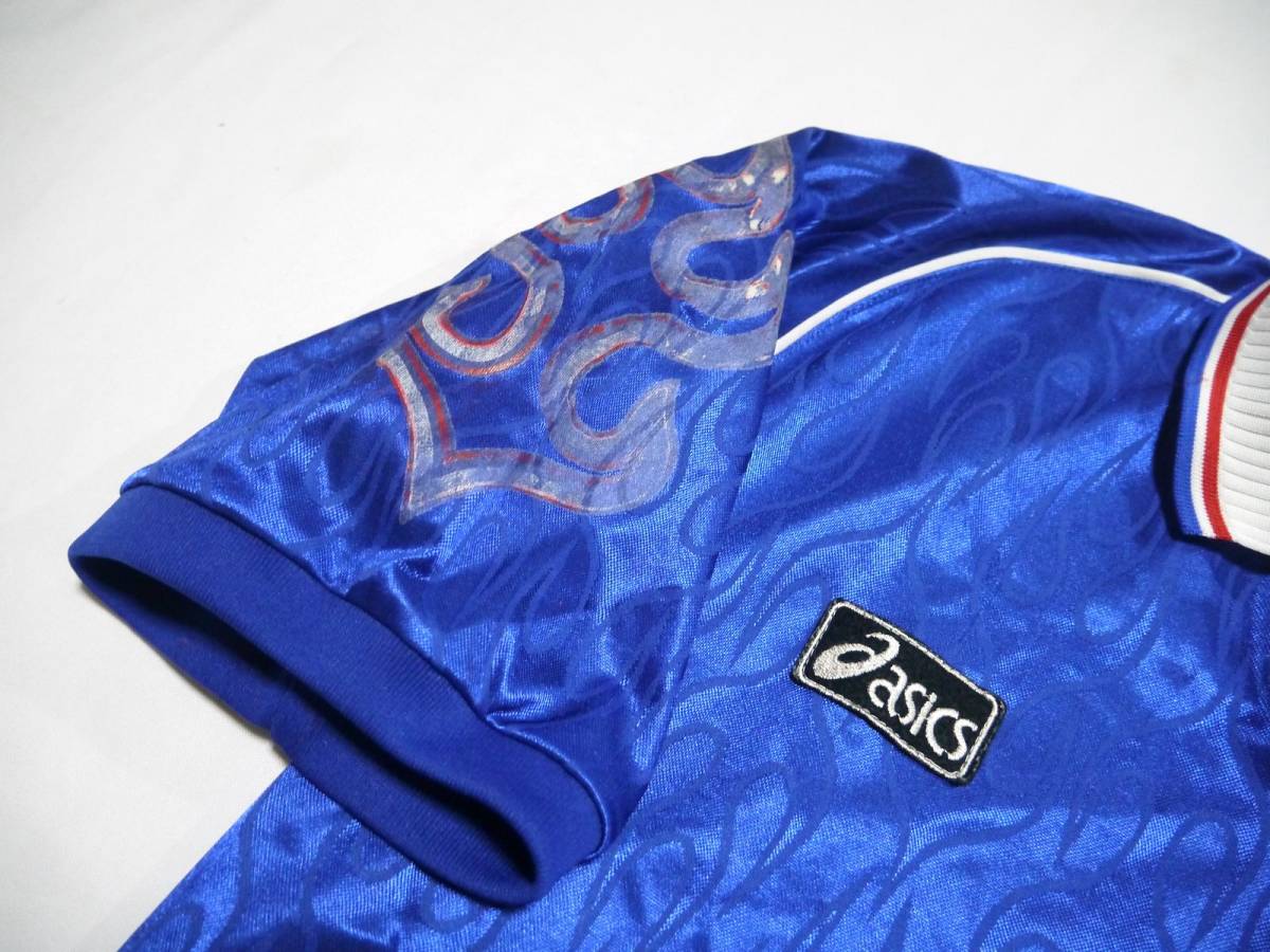 asics サッカー 日本代表 ユニフォーム 98 炎(L) サムライブルー 