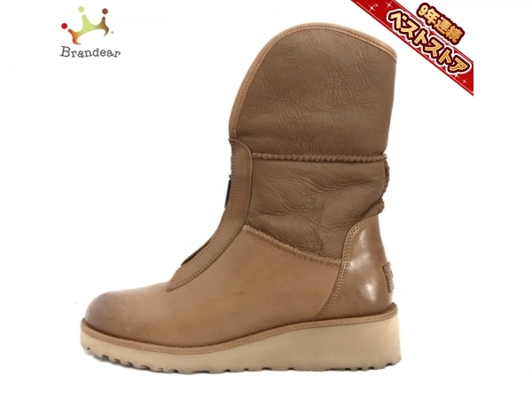 【赤字超特価，最新作】 アグ UGG ショートブーツ 24 1012438 キャリー ムートン ブラウン レディース 靴(US7)｜売買されたオークション情報、yahooの商品情報をアーカイブ公開 - オークファン 女性用