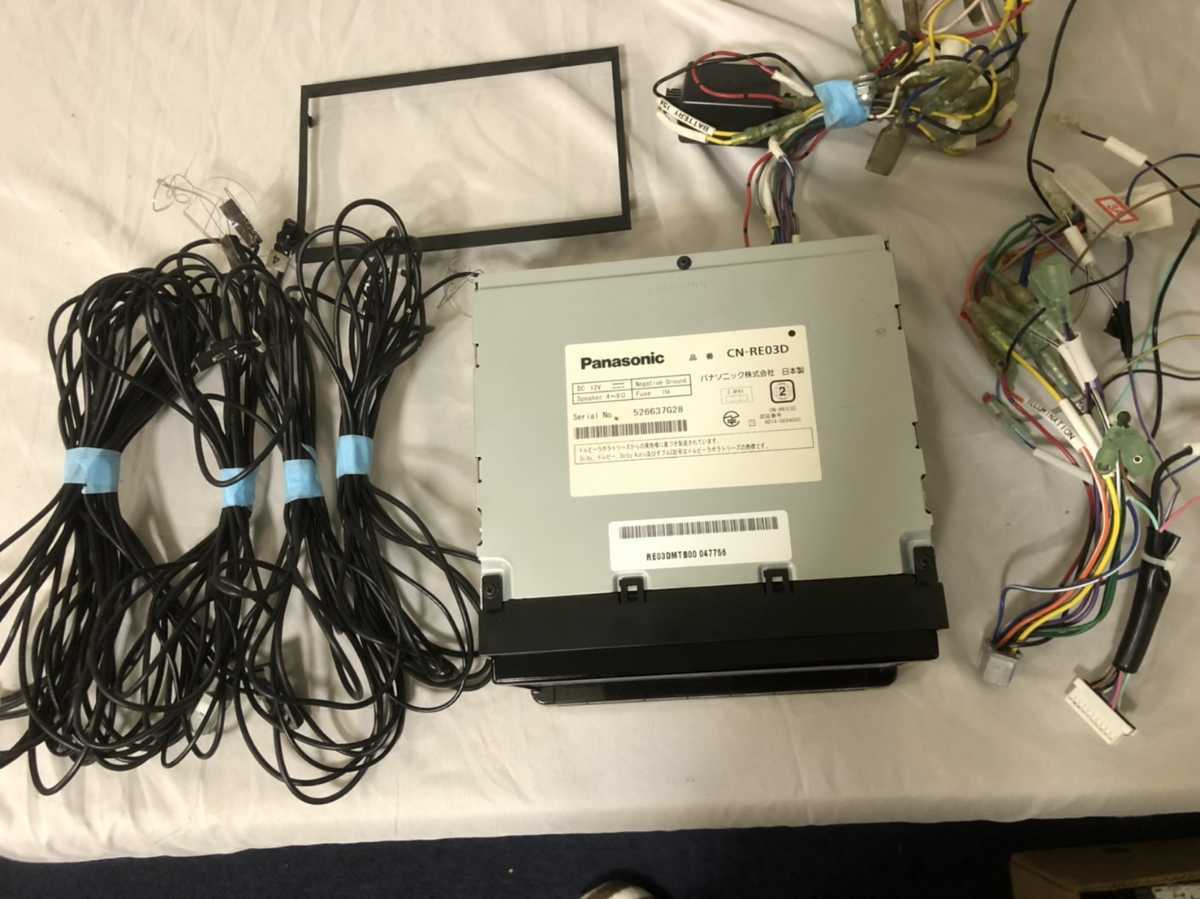 中古品]CN-RE03D カーナビ panasonic strada 地図データ未確認 動作