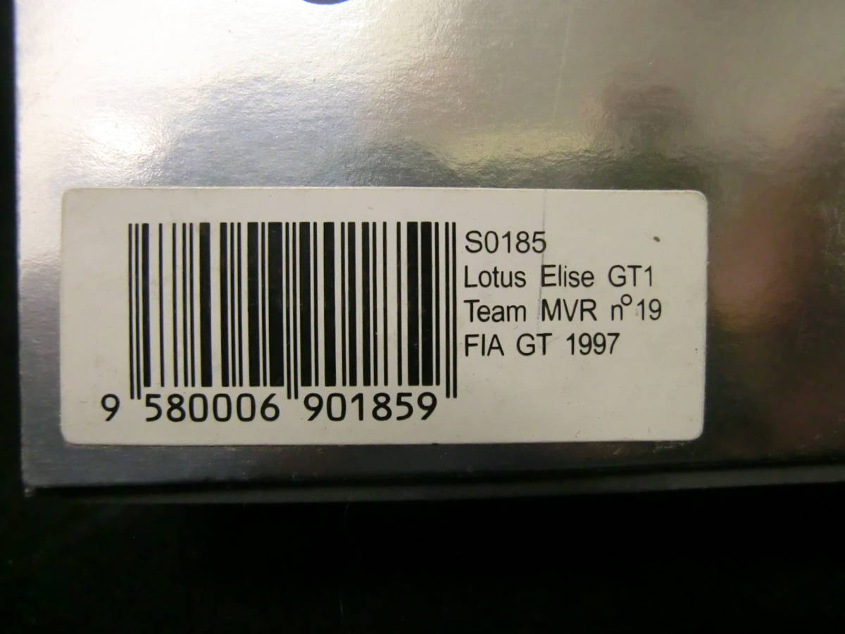 1/43　ロータス　エリーゼ　GT1　Team MVR　FIA　GT　1997　＃19 GT1 Lotus Elise -「elise gt1」(ミニカー) の落札相場・落札価格
