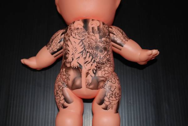 大江戸桜 龍⁄虎 (28㎝) 刺青キューピー人形 刺青 キューピー 大江戸桜