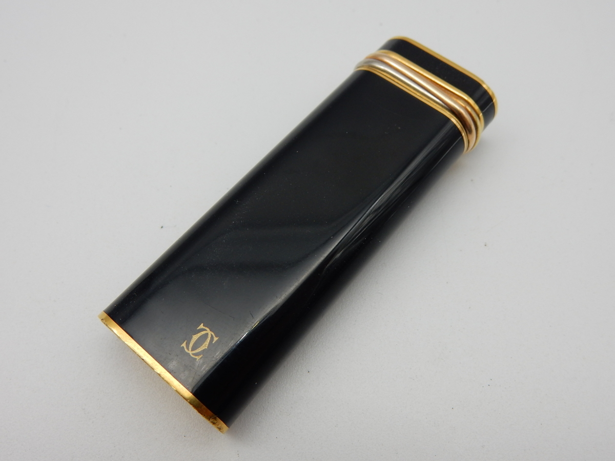 Cartier カルティエ トリニティ オーバル・ライター ブラックラッカー